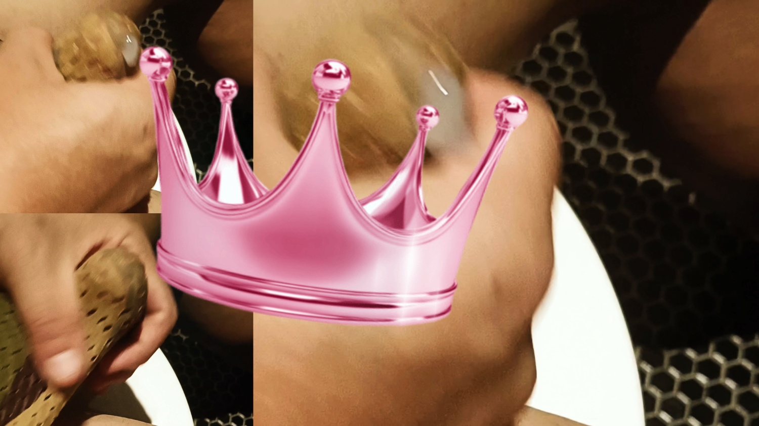 ❤Vid❤ 微汗的迷彩露出肉色...我邊看邊摸…邊噴出..💧