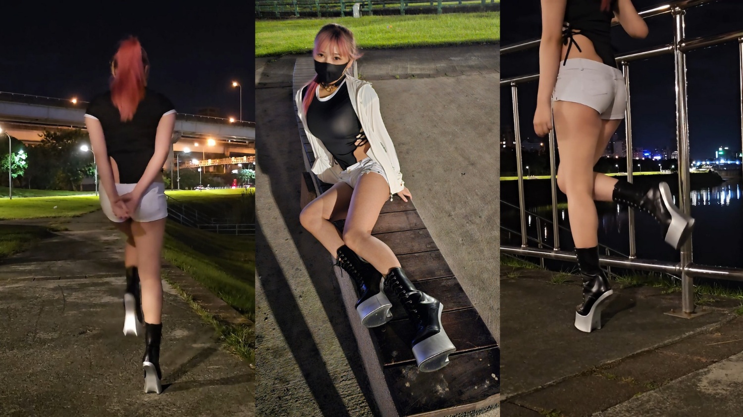 羞恥任務:小馬女孩戶外練習