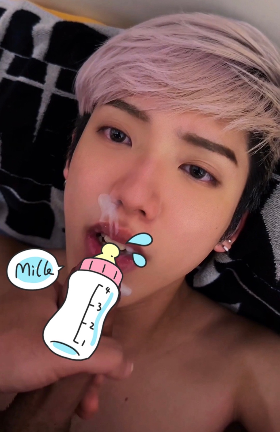 男友的顏射初體驗💦