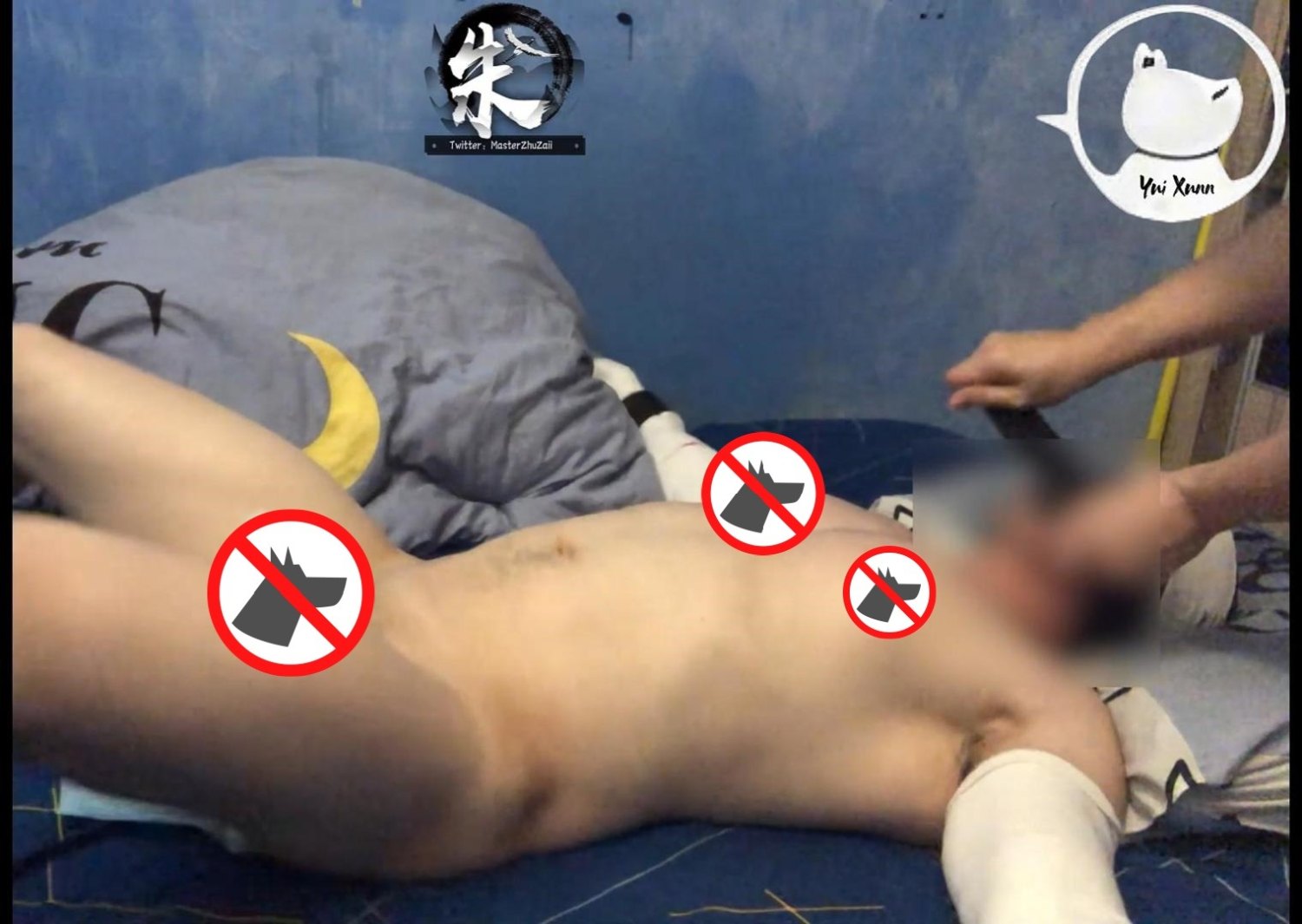肌肉犬被臭襪堵嘴膠帶封嘴取精 27m34s