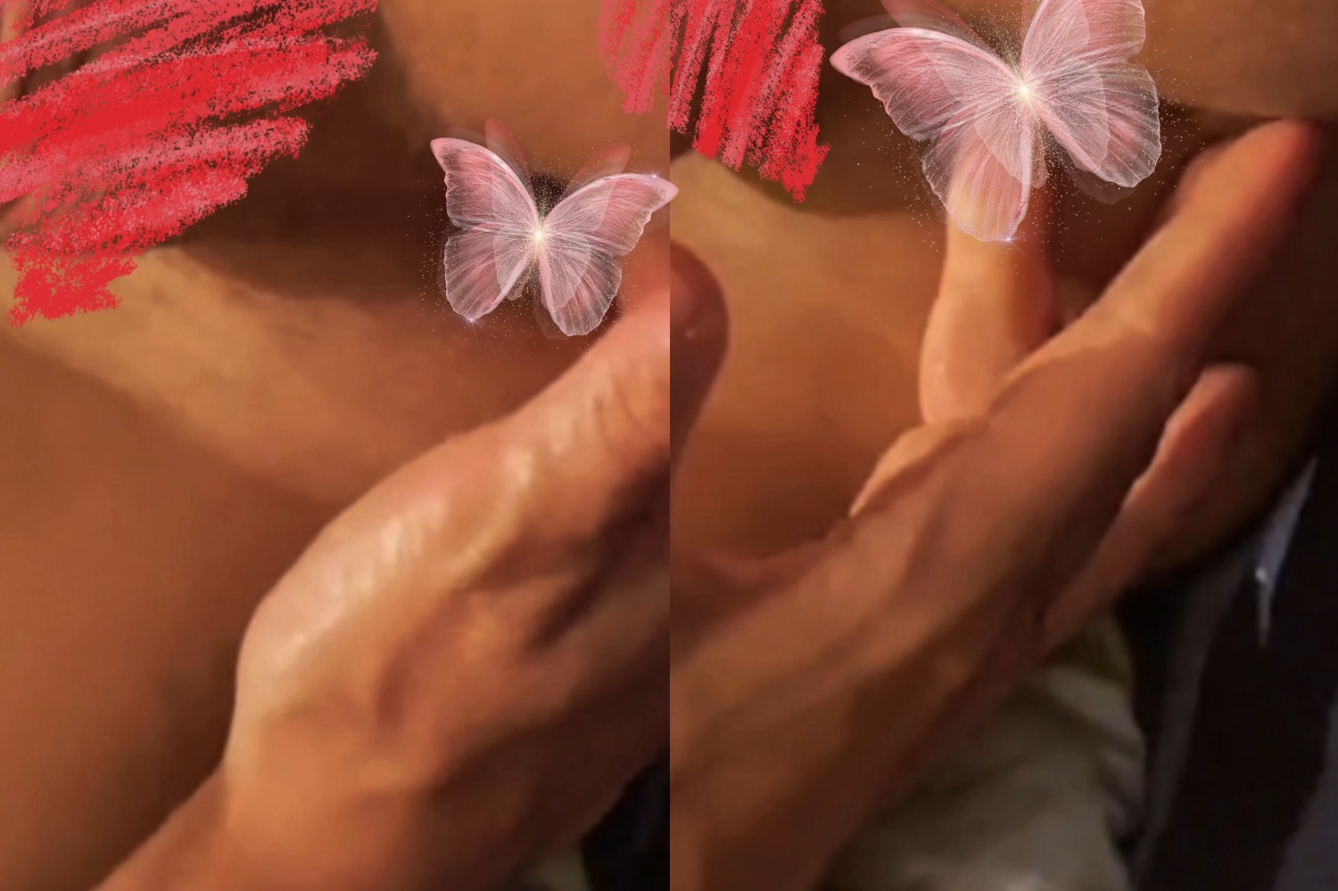 ❤Vid❤ 隨拍..手指滑入的瞬間🌼🌼 ....身體自然就....🤞🍑