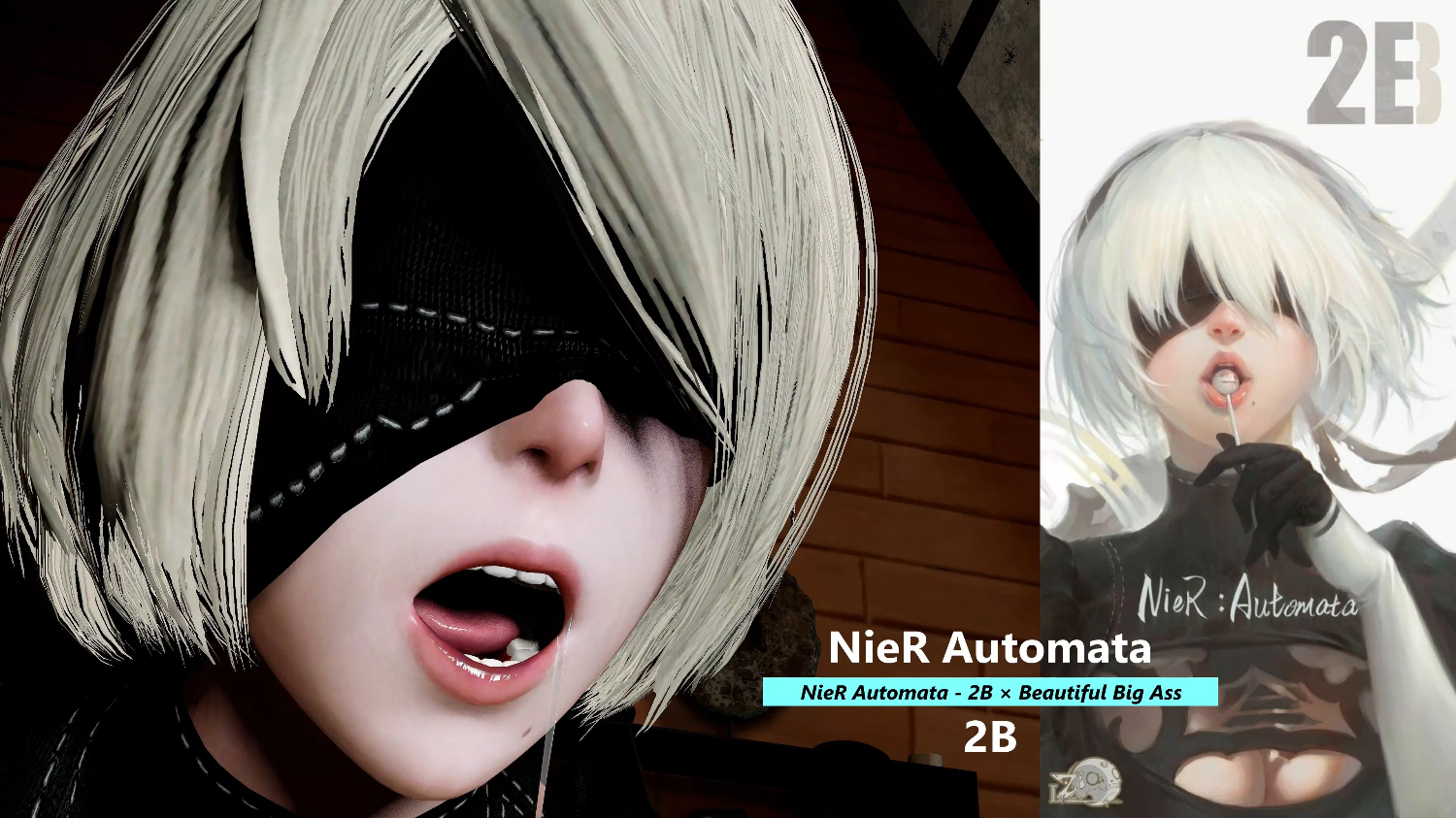 Virt A Mate】- Nier: Automata - 2B × Big Ass - 1080p60 video download |  FansOne 讓創作更有價值